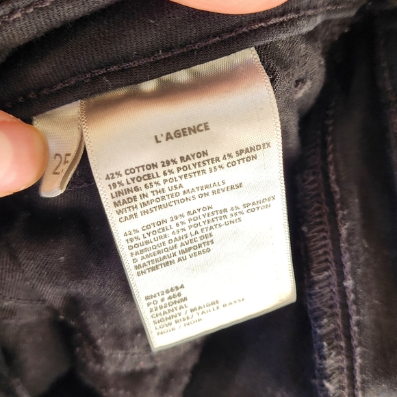 L'Agence Chantal low rise skinny black jeans - Picture 13 of 14